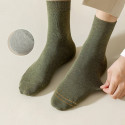 Solid Color Cotton Socks