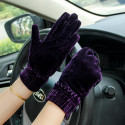 Stylish Women's Velvet Hand Gloves