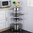 5 Layer Kitchen Pan Organizer Rack