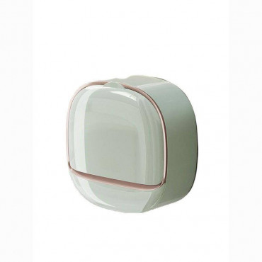 Wall-mounted household soap holder drain with cover bathroom soap storage rack