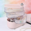360° Rotating 3 Layer Grid Dressing Table Organizer