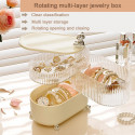 360° Rotating 3 Layer Grid Dressing Table Organizer