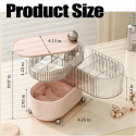 360° Rotating 3 Layer Grid Dressing Table Organizer