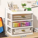 Drawer Transparent Storage Boxes Large Capacity Dust-proof Desk Organizer Box