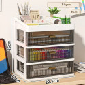 Drawer Transparent Storage Boxes Large Capacity Dust-proof Desk Organizer Box