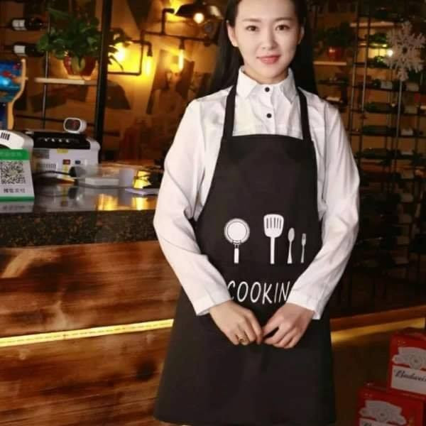 Kitchen Apron Waterproof (Black)