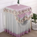 Lace Ruffles Floral Washing Machine Cover