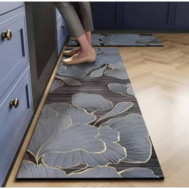 Anti-slip 3D Printed Geometric Kitchen Mat Set