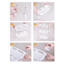 Fordable 3 Tier Multi functional Toilet Storage Shelf