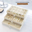  3 Drawers Velvet Jewelry Organizer Box