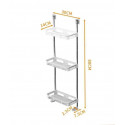 Fordable 3 Tier Multi functional Toilet Storage Shelf