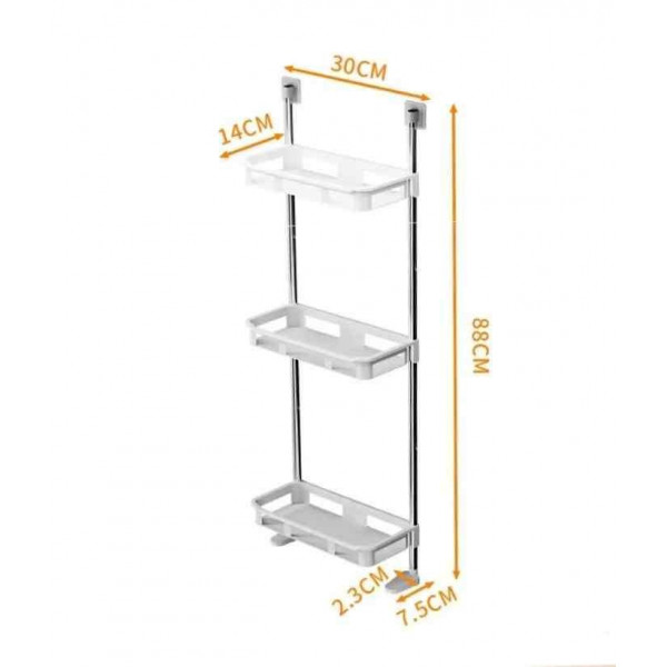 Fordable 3 Tier Multi functional Toilet Storage Shelf