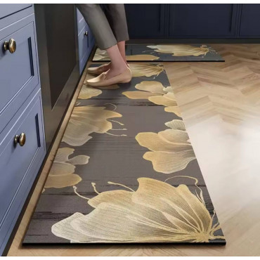 Anti-slip 3D Printed Geometric Kitchen Mat Set