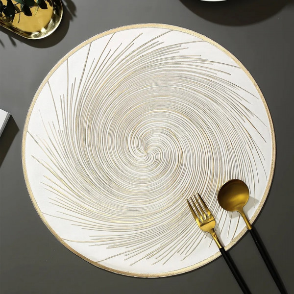 Dining Mats Set Round Shape ( 6 Pics)