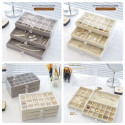  3 Drawers Velvet Jewelry Organizer Box