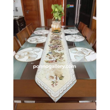 High quality vintage dining table Mat with runner