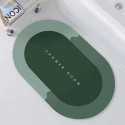 Super Absorbent Door Mat Non-slip Bathroom Carpet(Green)