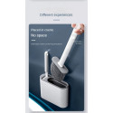 2 piece Wall Mounted Silicone Toilet Cleaning Brush