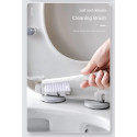 2 piece Wall Mounted Silicone Toilet Cleaning Brush