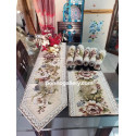 High quality vintage dining table Mat with runner