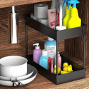 Under Sink Organizer, Under Bathroom Sink Storage 2 Tier