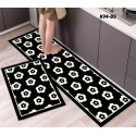 Anti-slip 3D Printed Geometric Kitchen Mat Set
