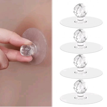 Wall Adhesived Diamond Hook( 30 Piese )