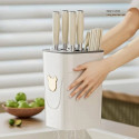 Multi-Functional Kitchen Utensil Holder with Drainage.