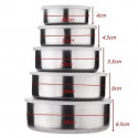 5Pcs Stainless Steel Mixing Bowls Set with Lids