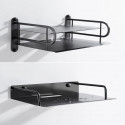 Black metal wifi router stand 