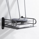 Black metal wifi router stand 