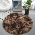 Round Carpet Floor Mats-Brown