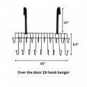 Over the door 19-hook hanger/shirt pant hanger