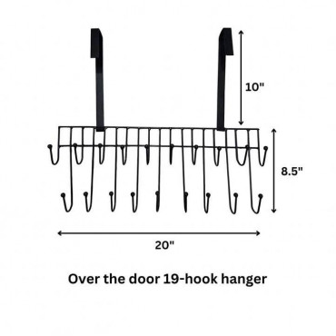 Over the door 19-hook hanger/shirt pant hanger
