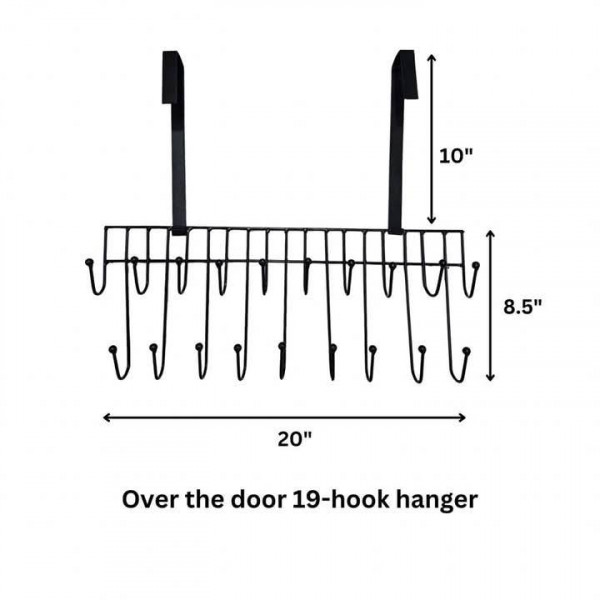 Over the door 19-hook hanger/shirt pant hanger