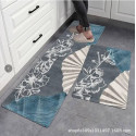 Anti-slip 3D Printed Geometric Kitchen Mat Set