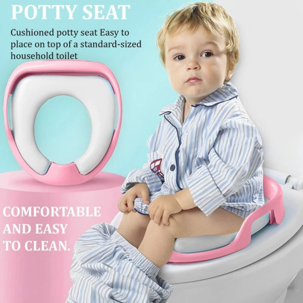 Baby Toilet Seat, Potty Training Commode Seat with Handle