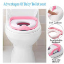 Baby Toilet Seat, Potty Training Commode Seat with Handle