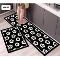 Anti-slip 3D Printed Geometric Kitchen Mat Set