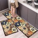 Anti-slip 3D Printed Geometric Kitchen Mat Set