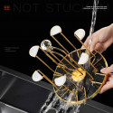 360 Degree Rotatable Stainless Steel Rotating Cup Mug Glass Holder