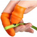 Silicone Thumb Knife Finger Protector Vegetable Harvesting Knife Plant Blade Scissors Cutting Rings Garden Gloves.