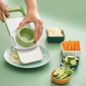 5 In 1 Stainless Steel Multifunctional Safe Fruit Vegetable Slicer Cutter Shredders 
