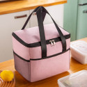 Aluminium Foil Insulated Lunch Bag(Black)