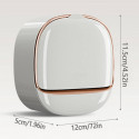 Wall-mounted household soap holder drain with cover bathroom soap storage rack