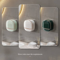 Wall-mounted household soap holder drain with cover bathroom soap storage rack