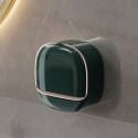 Wall-mounted household soap holder drain with cover bathroom soap storage rack