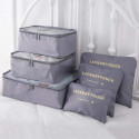 High Quality 6 Pcs Set Oxford Cloth Travel Bag In Bag Luggage Organizer
