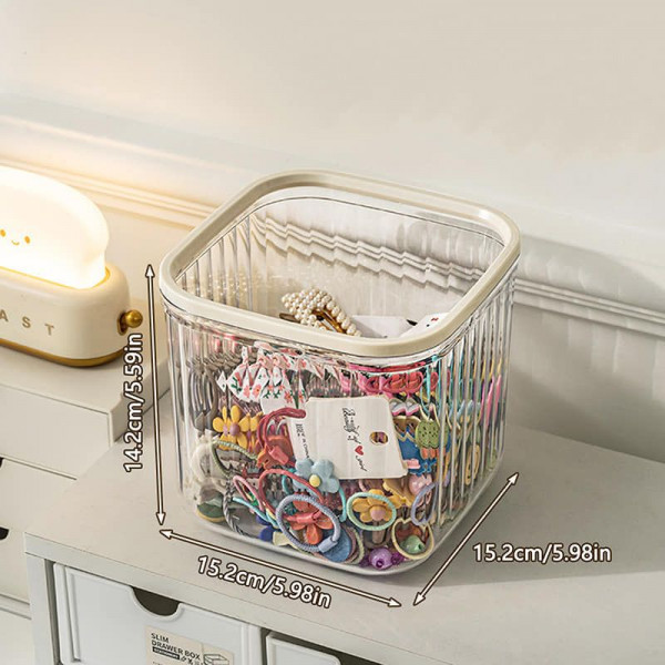 Transparent Storage Box For Jewelery and Hair Accessories