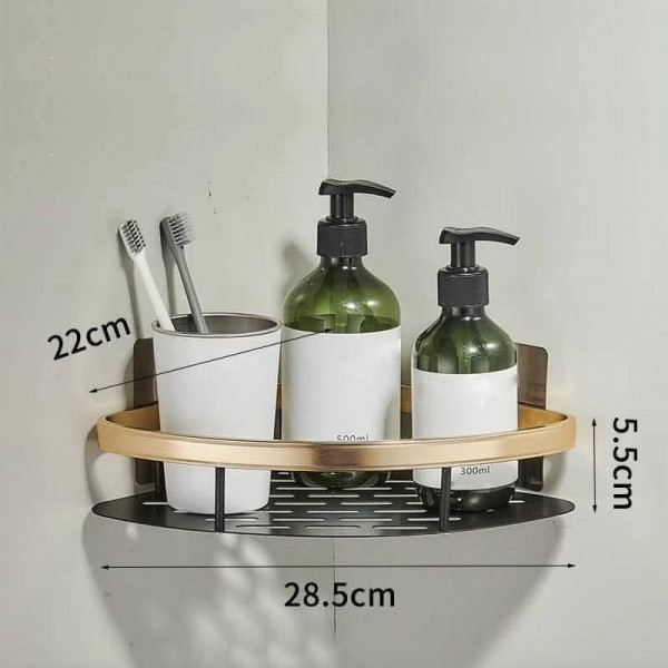 Aluminum Alloy Corner  Shape Shelf Shampoo Rack